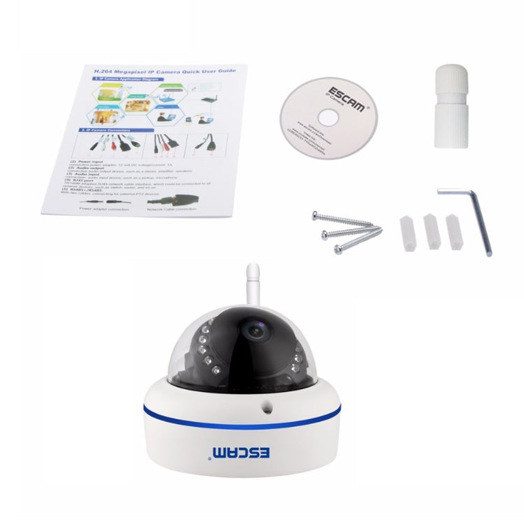 ESCAM Speed QD800WIFI ONVIF HD 1080P 2.0MP P2P Private Cloud IP66 Waterproof Security WiFi IP Camera, Support Motion Detection / Night Vision, IR Distance: 10m, Speed QD800WIFI, QD800WiFi ESCAM Speed QD800WIFI ONVIF HD 1080P 2.0MP P2P Private Cloud IP66 Waterproof Security WiFi IP Camera, Support Motion Detection / Night Vision, IR Distance: 10m, Speed QD800WIFI, QD800WiFi